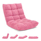 Floor Chair with 14 Locking Positions and Foam Padding, Steel Frame Support