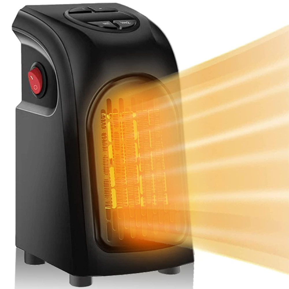 Ceramic Convection Heater with Dual Speed Control and 12-Hour Timer, Wall Mount