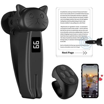 Wireless Page Turner Remote with Finger Ring Attachment and Camera Shutter
