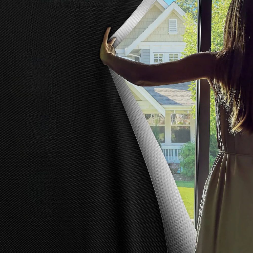 Static Cling Blackout Window Film with Heat Reduction and Privacy Protection