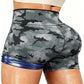 Women's Solid High Waist Breathable Waistband Sauna Shorts, Breathable Comfortable Tummy Control Hip Lift Sauna Shorts, Ladies Sportswear for Indoor Outdoor Wear allveramart
