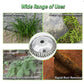 Carbon Steel Weed Brush and Trimmer for Lawns, Driveways, and Paths