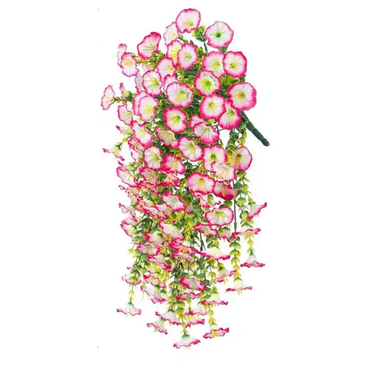 UV Resistant Artificial Morning Glory Hanging Decor