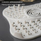 Spiral Drain Hair Catcher with Suction Cups and Lift Handle