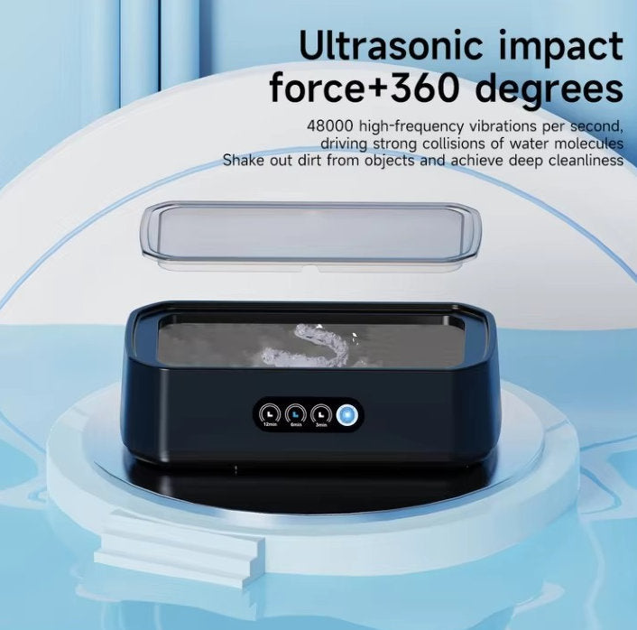 Ultrasonic Jewelry Cleaner, 49kHz High Frequency, 650ml Professional Ultrasonic Cleaning Machine