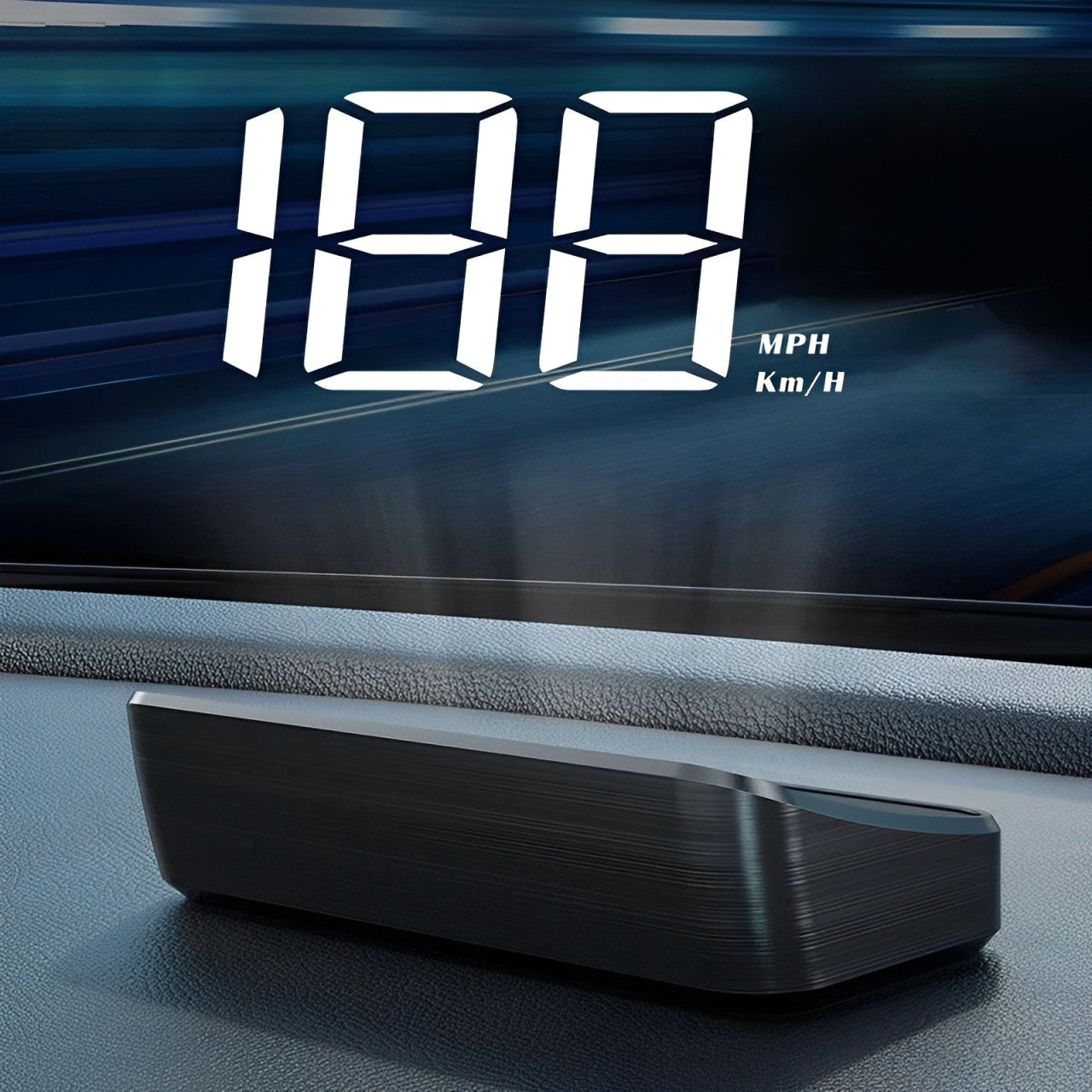 Windshield Speedometer with LED Projection Display and Auto Brightness Control