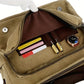 Canvas Messenger Bag with Laptop Compartment and Multiple Pockets, Adjustable Strap
