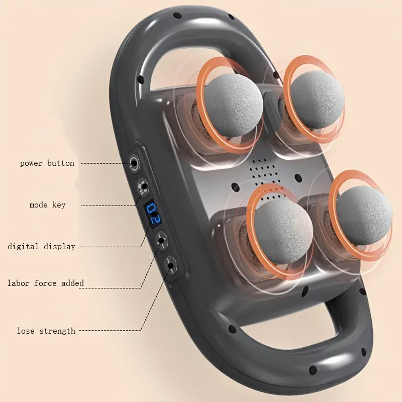Muscle Recovery Massage Gun with 9600 Pulses and 4 Attachment Heads