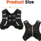 Adjustable Weighted Training Vest with Reflective Stripes