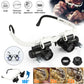 Adjustable LED Headband Magnifier with Interchangeable Lenses