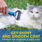 Undercoat Removal Brush with Rounded Steel Teeth for Medium to Long Fur