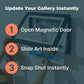 Rotating Artwork Display Frame with Magnetic Latch and 150-Sheet Storage
