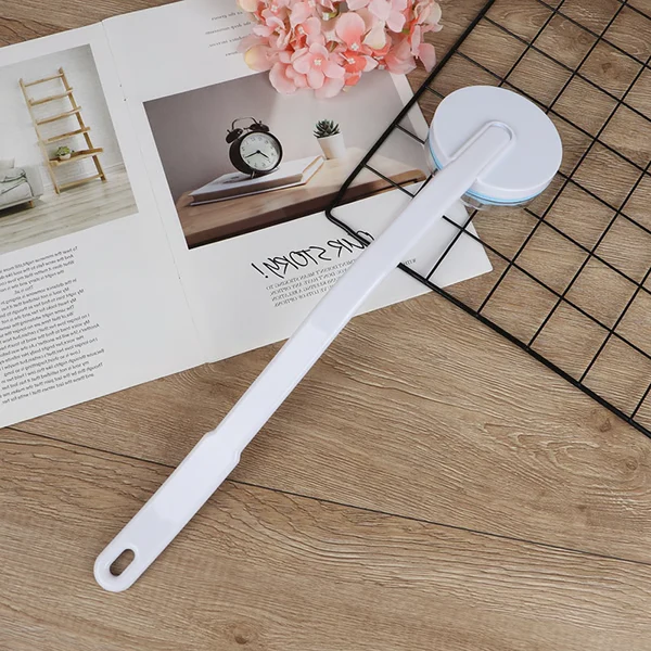 Back Lotion Applicator with Roller Dispenser and Detachable Handle, Massager Function