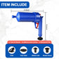 Air Pressure Drain Plunger with Four Suction Cups and Splash Guard