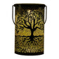 Wrought Iron Tree Solar Lamp, Outdoor Courtyard Hanging Light with Hollow Decorative Design for Garden and Patio Decor