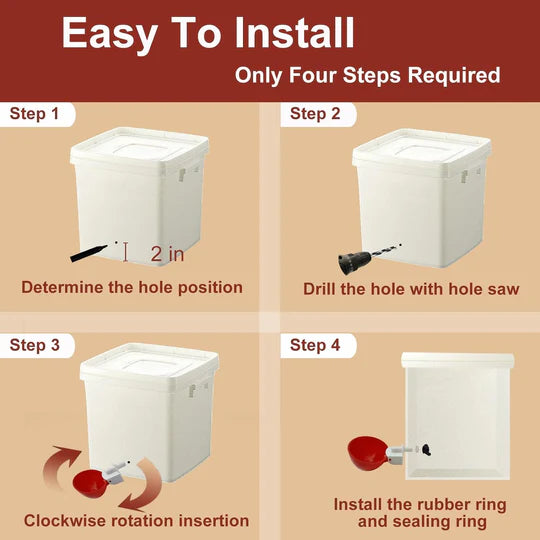 Chicken Waterer Automatic Refill Cups