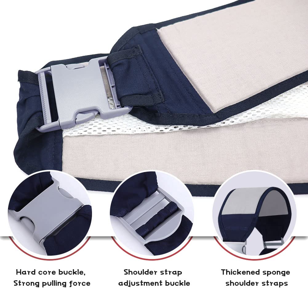 Adjustable Baby Carrier Wrap with Mesh Airflow and Padded Straps, Multiple Positions