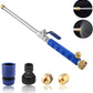Garden Hose Spray Nozzle with Dual Brass Heads and Ball Valve Control
