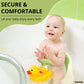 Infant Bathtub Seat with Wireless Water Thermometer and Mesh Support