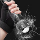Rechargeable Tactical Flashlight with Adjustable Beam, IPX8 Rated