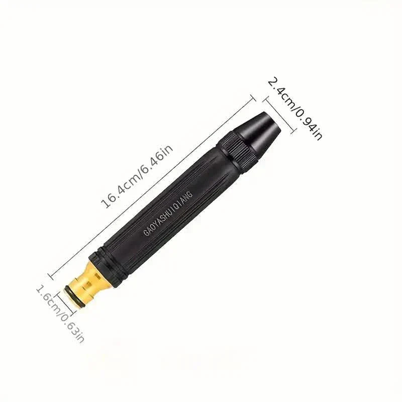 Garden Hose Spray Nozzle with Trigger Lock and Extendable Tube, Four Spray Patterns