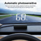 Windshield Speedometer with LED Projection Display and Auto Brightness Control