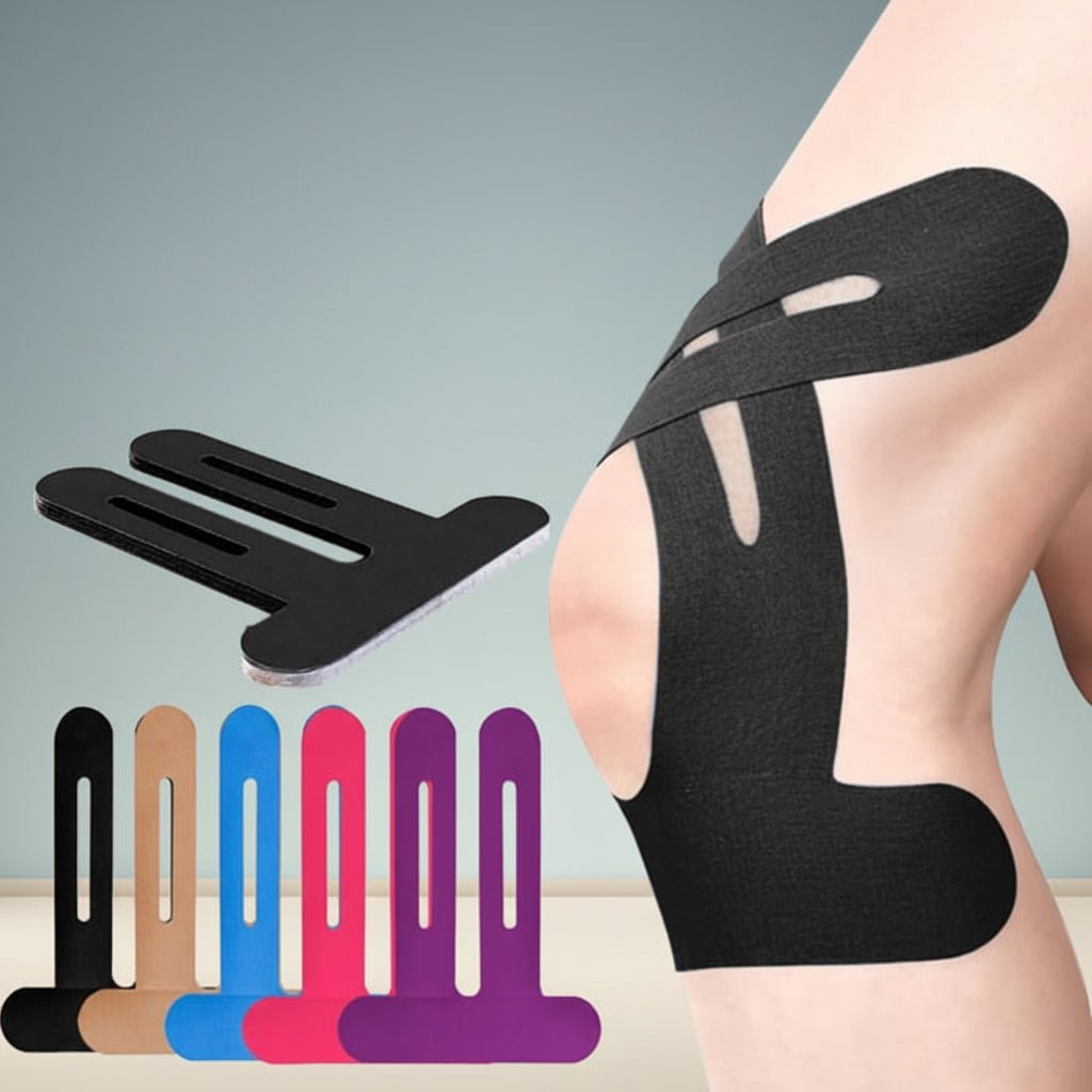 Knee Brace Kinesiology Tape Precut Elastic Support Sports Pain - LICHTZOONE
