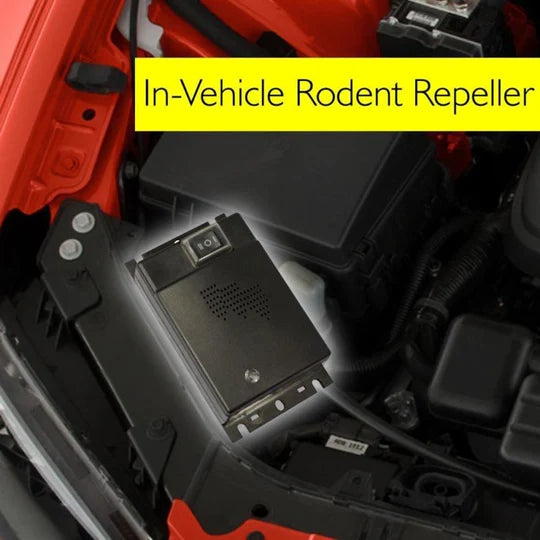 Ultrasonic Car Squirrel Repeller, Rodent Deterrent Device for Vehicle Protection