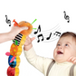 Plush Caterpillar Rattle with Crinkle Sounds and Musical Melodies for Tummy Time
