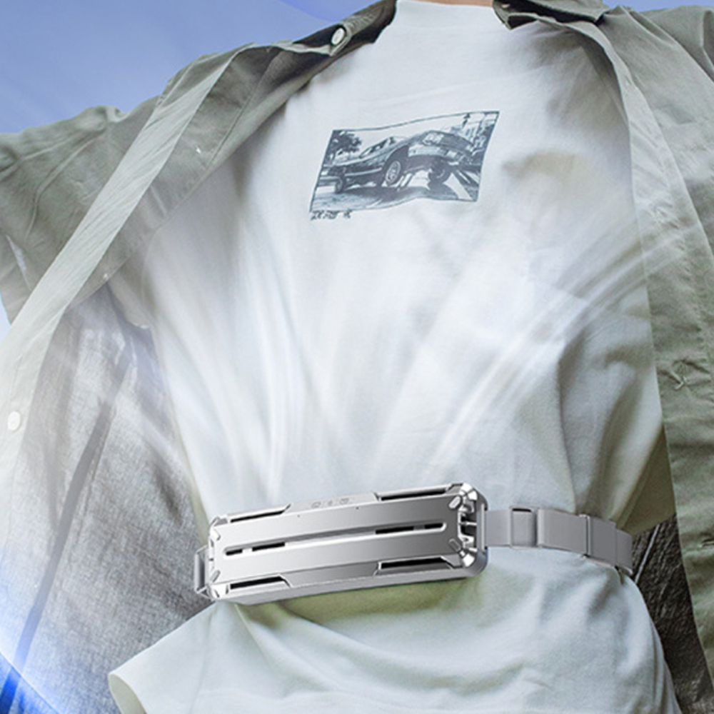 Waist Fan with Adjustable Belt and Multiple Speed Settings for Outdoor Activities