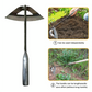 Steel Garden Hoe with Sharp Cutting Edges and Non-Slip Handle, Extension Rod Compatible
