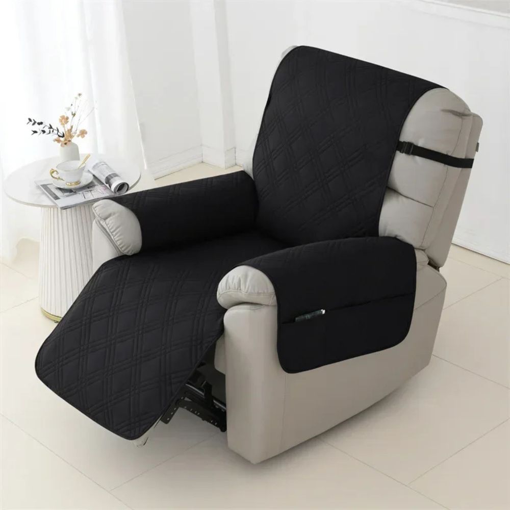 Quilted Chair Cover with Liquid-Repellent Fabric and Pet-Resistant Stitching