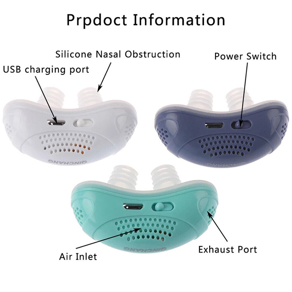 Portable Nasal Airflow Device with Electric Pump and Silicone Buds