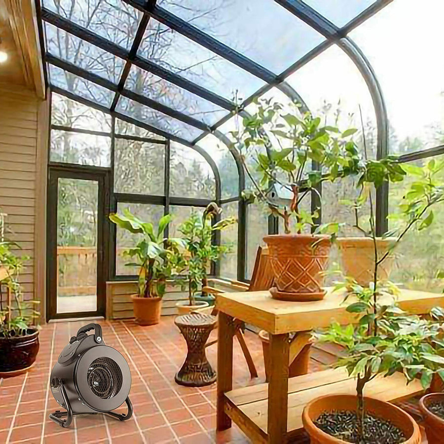 Electric Heater Fan for Greenhouse, Grow Tent & Workplace Fast Heating IPX4
