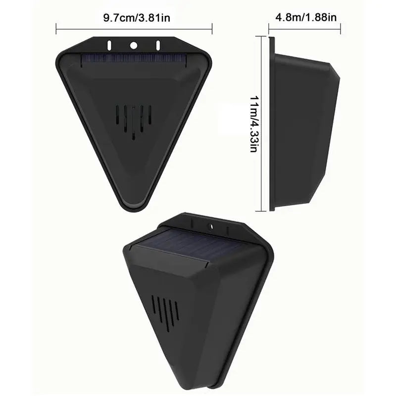 Ultrasonic Bird Repeller with Solar Charging and 13 Predator Sounds