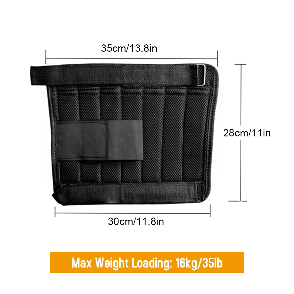 Ankle Weights with Adjustable Loading and Breathable Mesh, up to 35.2 lbs