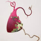 Felt Witch Hat with Chiffon Trim and Adjustable Fit, Handmade Wool, Storage Pouch