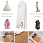 Bridal Garment Bag with Water Resistant Fabric and Clear Storage Pockets, 70in Length