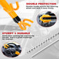 Anti-Theft Steering Wheel Lock with Four-Hook System and Double Row Cylinder