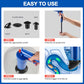 Air Pressure Drain Plunger with Four Suction Cups and Splash Guard