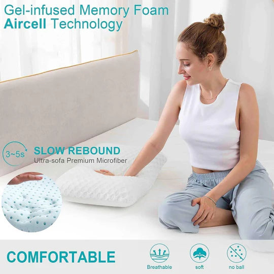 Advanced Cooling Gel Memory Foam Pillow