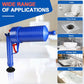 Air Pressure Drain Plunger with Four Suction Cups and Splash Guard