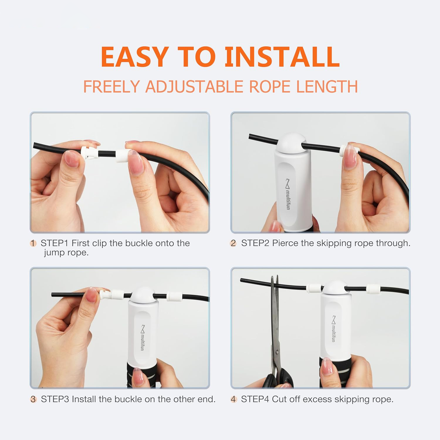 Digital Jump Rope with LED Display and Calorie Counter