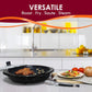 Indoor Electric Grill with 14-Inch Nonstick Plate and Glass Lid, Dishwasher Safe