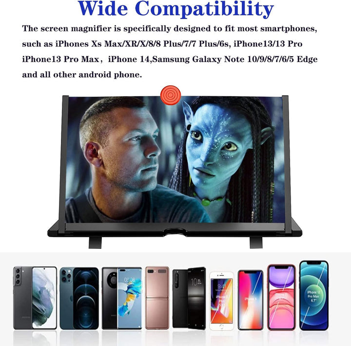 16 Inch Phone Screen Magnifier for Movies, Videos, and Gaming