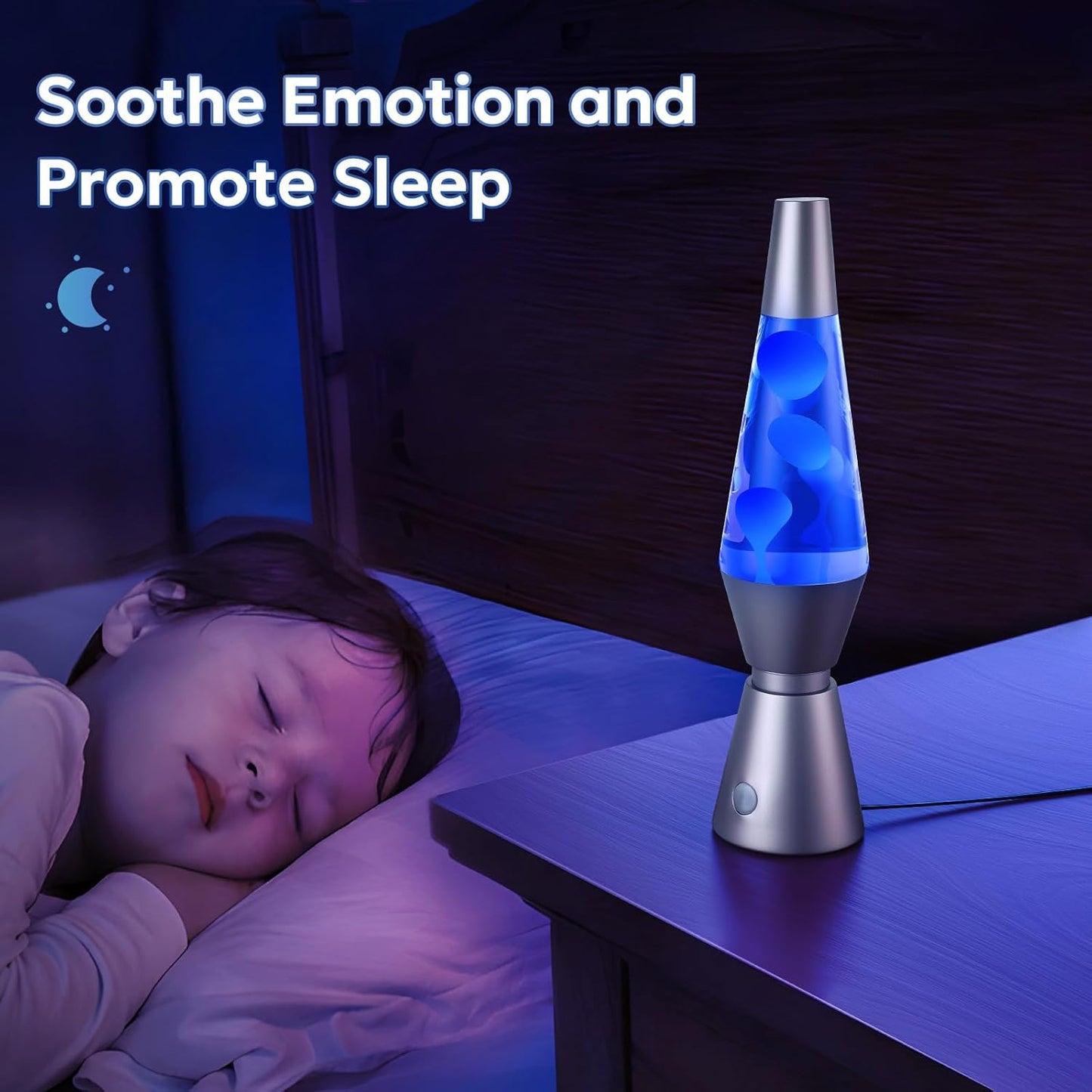 LED Lava Lamp with 17 Color Settings and Wireless Remote Control