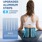 Lower Back Support Brace with Dual Pad System and Six Support Strips