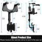 Phone Holder with 360 Degree Rotation and Four Jaw Grip for Rearview Mirror