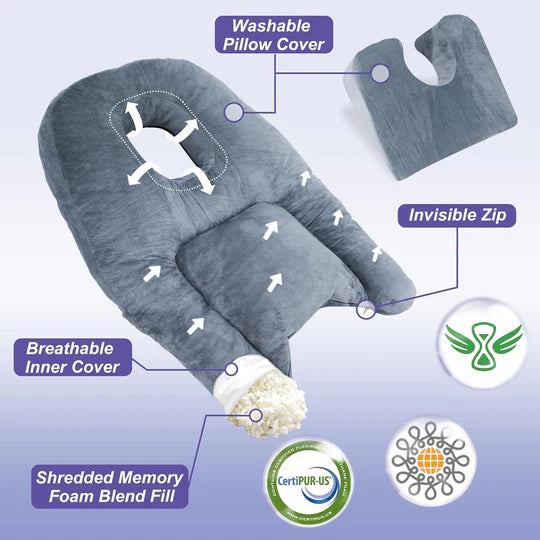 Face Down Pillow for BBL or Eye Surgery Recovery