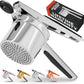 Stainless Steel Ricer with Silicone Grip Handles and 15oz Deep Basket